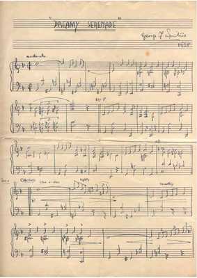 Manuscript of Dreamy Serenade