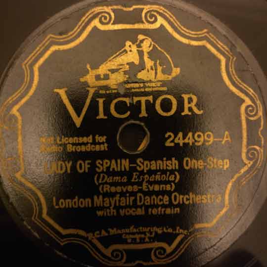 Lady Of Spain- US Victor